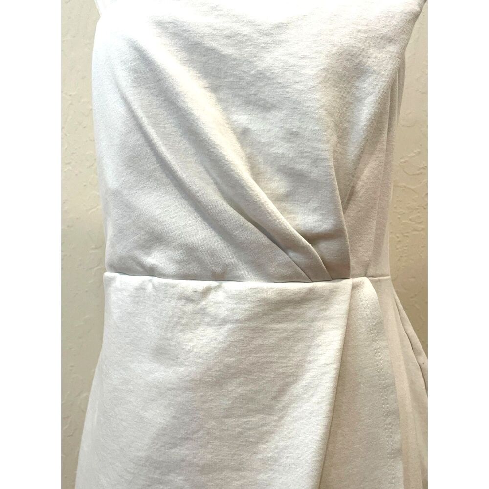 ~ Lulu's Lg Cocktail Mini Dress White Bodycon Hoco Dance Semi-Formal Stretch - Picture 12 of 13